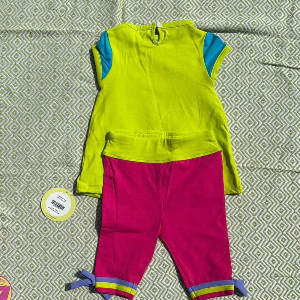 Limeapple Colorful Butterfly Toddler Outfit - Picture 2 of 4